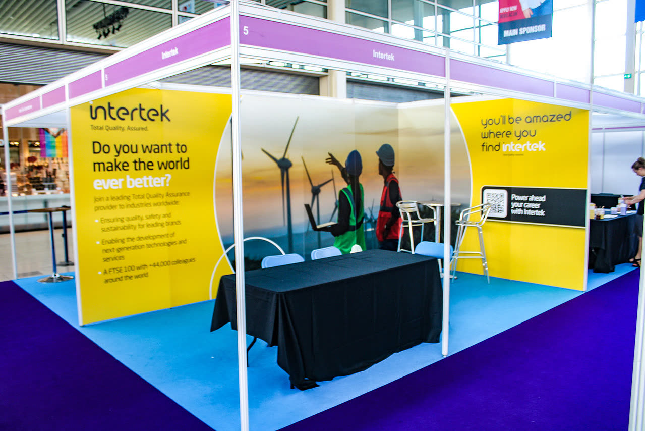Exhibitor stand at the MK Job Show