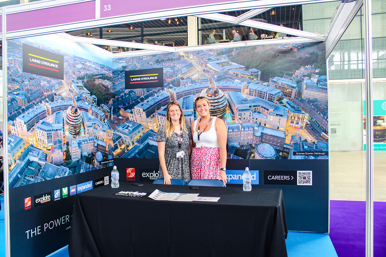 Exhibitor stand at the MK Job Show