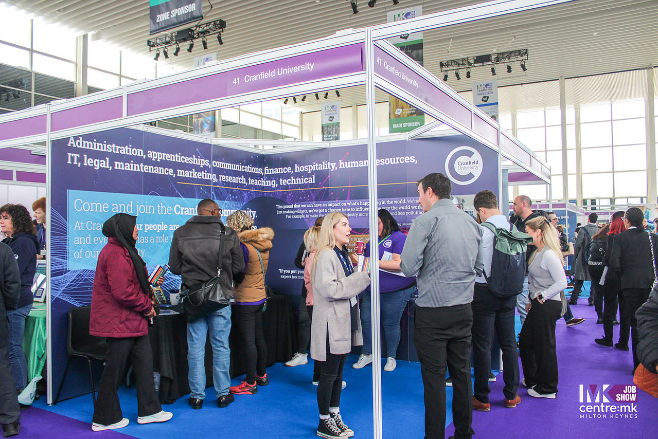 Exhibitor stand at the MK Job Show